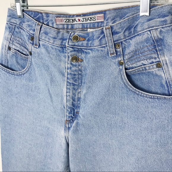 Vintage Zena high rise light wash loose mom taper - Picture 3 of 6